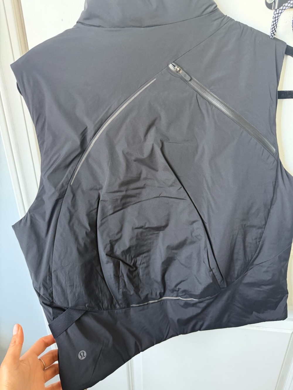 lululemon Black Wrap-Front Insulated Vest - Picture 5 of 7